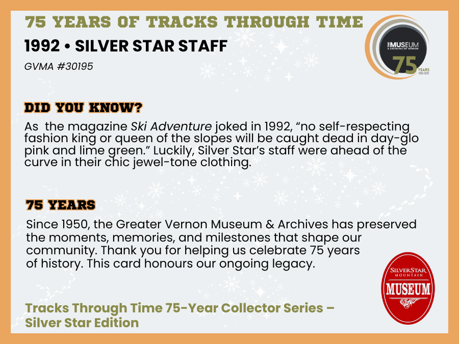 1992 - Silver Star Staff – back