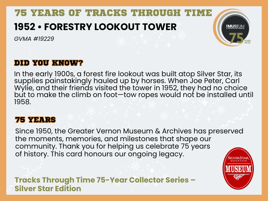 1952 - Forestry Lookout Tower – back